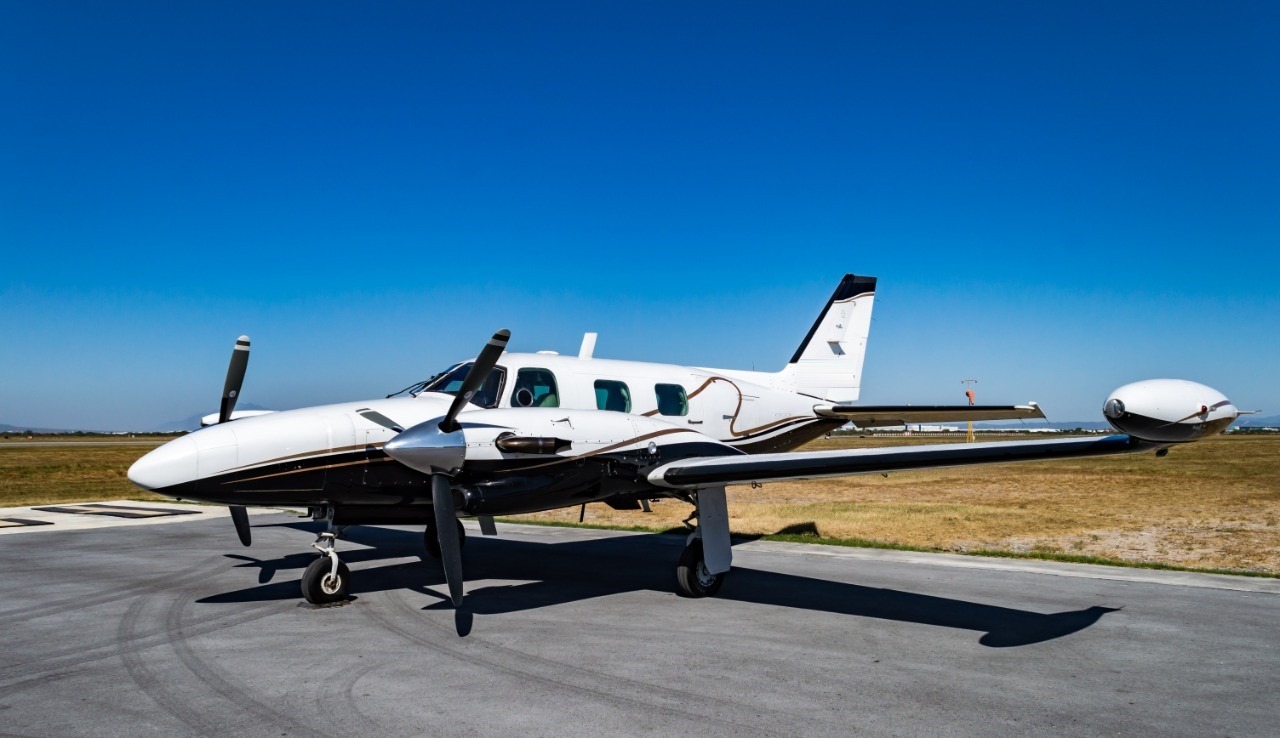 Piper PA-31T Cheyenne II twin turboprop on the ramp